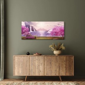 Tablou cu lac (120x50 cm)