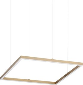 Ideal Lux - Lustră LED suspendată pe cablu ORACLE SLIM LED/33W/230V CRI 90 50x50 cm, finisaj auriu