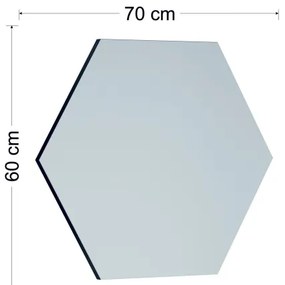 Oglindă de perete ZEO 60x70 cm negru