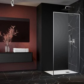 Paravan de dus tip Walk-in Radaway Modo F SL II nichel periat-transparent 55 cm sticla securizata 8 mm dreapta
