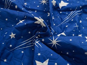 Cuvertura de pat cu model NIGHT SKY HEXAGON, albastru Dimensiune: 170 x 220 cm