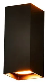 Aplica de perete cu lumina ambientala VELIA SQUARE 2 neagra