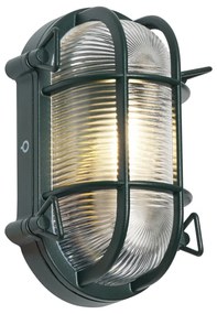 Lampă de exterior de perete și de plafon verde închis ovală IP44 - Noutica