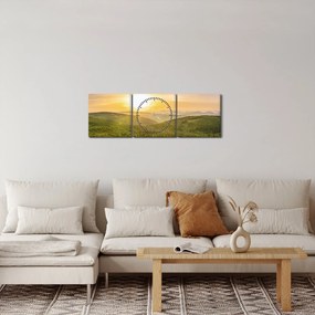 Tablou panoramatic (cu ceas) (90x30 cm)
