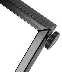 Masă rotundă modernă pentru dining, Alb+Negru | Aosom Romania