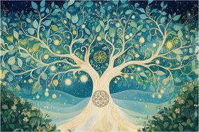 Tablou – Arbore magic cu spirale (90x60 cm)