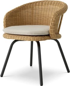 Scaun exterior/ interior design LUX, imitatie rattan, Nolan