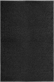 vidaXL Covoraș de ușă lavabil, negru, 120 x 180 cm