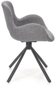 Scaun de bucaterie Kade, gri/negru