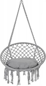 Scaun suspendat KOLUMBIA gri cu perna