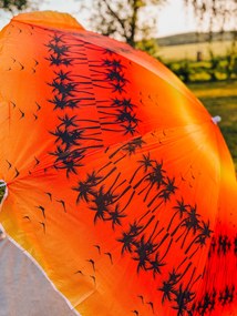 Umbrela de soare portocaliu-rosu, GLEAM 180 cm