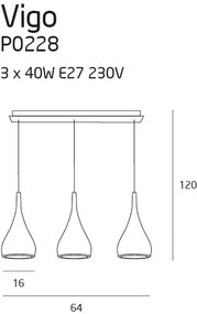 Lustra chrome Vigo- P0228