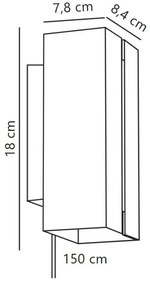 Aplică LED dimabilă Nordlux CURTIZ 2xLED/4,5W/230V negru