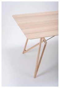 Masă de dining cu blat din lemn de stejar 220x90 cm Tink - Gazzda