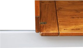 Masa pliabila, L120(240) 120 H80 cm, culoare nuc alb antic, Lemn masiv