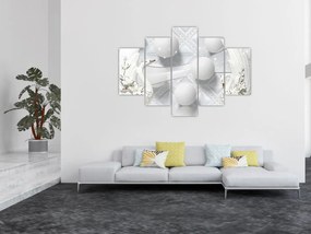 Tablou - Lebăda de aur pe apă (150x105 cm)