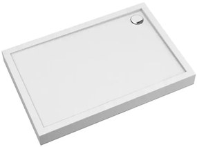 Cadita dus dreptunghiulara Omnires Camden alb 80x120 cm