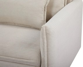 Canapea extensibila, Catifea Raiata Bej APARTMENT 215cm