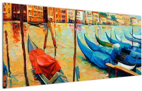 Tablou - Port în Veneția (120x50 cm)