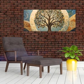 Tablou – Arborele vieții și spirale (120x50 cm)
