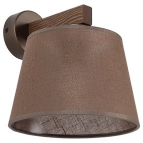 Brilagi - Aplica de perete LATTE 1xE27/15W/230V pin/maro