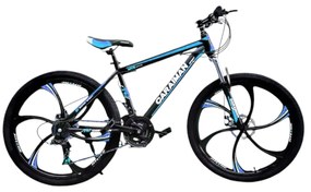 Bicicleta Caraiman, roti 26 inch, cadru otel, frane pe disc, albastra, BC87