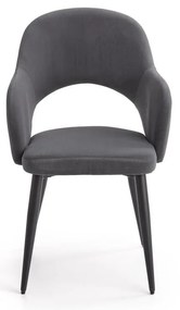 Scaun de bucaterie Rainer, gri/negru