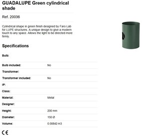 Lampa de podea orientabila design modern GUADALUPE verde