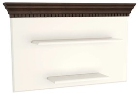 Polita Luxus lemn masiv alb/nuc 90 x 52.1 x 15.8cm