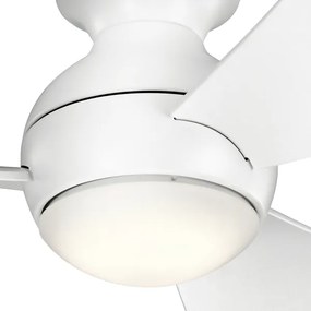 Ventilator LED dimabil de tavan Kichler KLF-SOLA-34-WHT SOLA 10W/230V IP23 + telecomandă