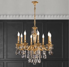 Candelabru 8 brate LUX cu cristale Scholer, Boris