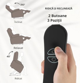 HOMCOM Fotoliu Rabatabil până la 150° cu 8 Puncte de Masaj, 2 Telecomenzi și Suport pentru Picioare, 93x104x100 cm, Maro | Aosom Romania