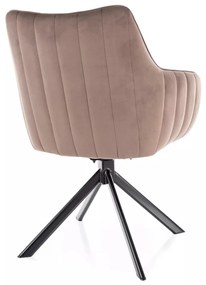 Scaun rotativ Azalia velvet cappuccino Blu38