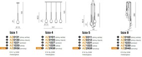 Pendul modern Izza 1 fumuriu ZZ AZ2936