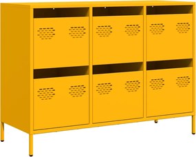 vidaXL Dulap, galben muștar, 101,5x39x73,5 cm, oțel laminat la rece