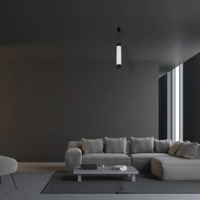 Candelabru pe o sfoară MARMURA ALB/NEGRU 1xGU10/8W/230V