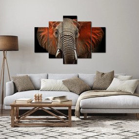 Tablou - Elefanți cu Tsavo (150x105 cm)