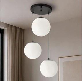 BRILAGI - Lampă suspendată pe cablu POLOS 3xE27/40W/230V Ø 42 cm negru