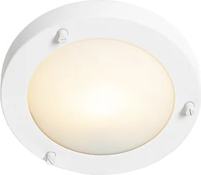 Plafoniera moderna alba 18 cm IP44 - Yuma