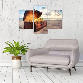 Tablou - Comoară pe plajă (90x60 cm)