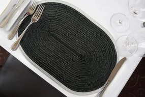 Set de masă decorativ 30 x 45 cm Alb