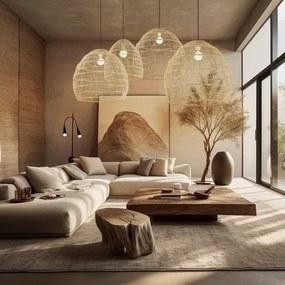 Immax 08261L - Lustră suspendată pe cablu BOHO DELICADO 1x E27/40W/230V Ø 60 cm