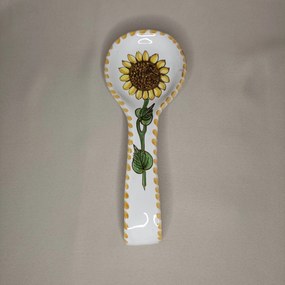 Suport lingură din ceramică model floarea soarelui