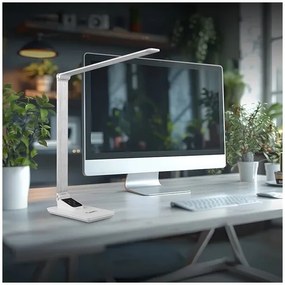 Lampă LED dimabilă de masă cu USB LED/7W/230V 3000K/4000K/5500K alb