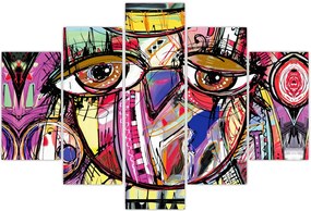 Tablou - Artă stradală - bufniță (150x105 cm)