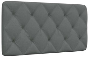 vidaXL Pernă pentru tăblie de pat, gri închis, 100 cm, material textil