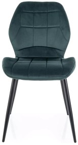 Scaun de sufragerie JAKE VELVET verde