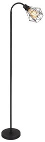 Lampadar, lampa de podea design modern Isabella negru mat