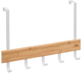 Cuier pentru ușă de baie, 5 cârlige