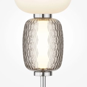 Veioza LED design modern decorativ Pattern crom